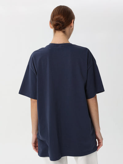 Free size T-shirt with digital print in the middle