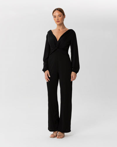 Long-sleeved Jumpsuit with v-neck style | Dress | W DE MODA