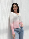 Ombre winter blouse, Pink color