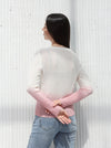 Ombre winter blouse, Pink color