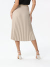 Winter plain pleated skirt