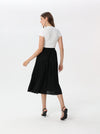 Plain pleated skirt