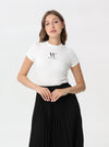 Round neck T-shirt with W DE Moda logo print | T-shirt | W DE MODA