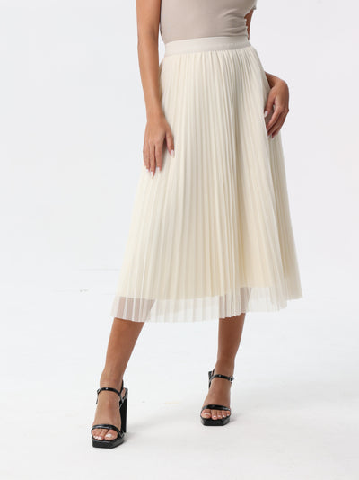 Plain reversible tulle skirt | skirt | W DE MODA