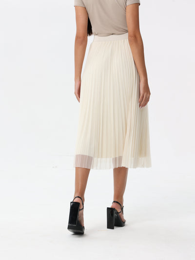 Plain reversible tulle skirt with two sides