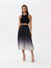 Ombre  pleated skirt