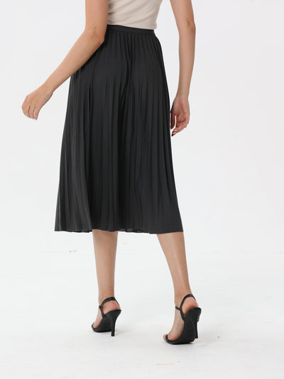 Plain pleated skirt
