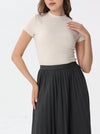 Plain pleated skirt