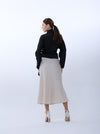 Plain silk skirt | skirt | W DE MODA