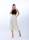 Plain pleated skirt