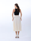 Plain pleated skirt