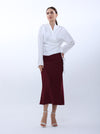 Plain silk skirt | skirt | W DE MODA