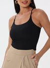 Slim-fit T-shirt with reverse straps