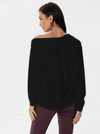 Off the shoulder silk blouse