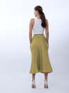 Plain silk skirt