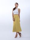 Plain silk skirt