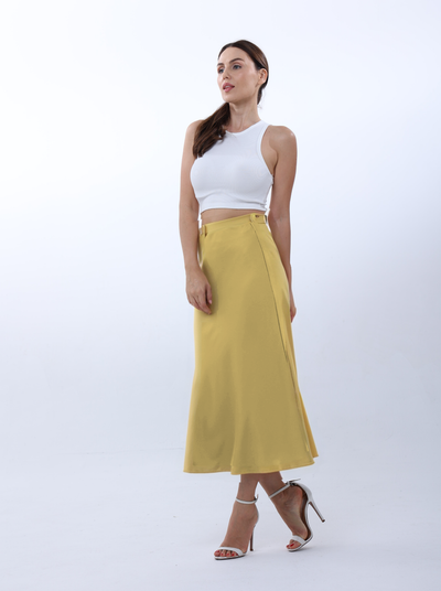 Plain silk skirt | skirt | W DE MODA