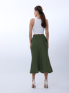 Plain silk skirt