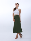 Plain silk skirt