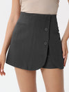 Two-piece mini skirt with side buttons | skirt | W DE MODA